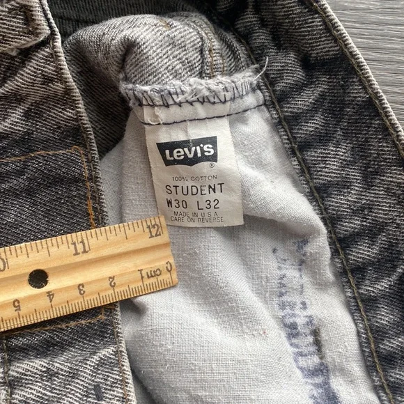 Levi’s Made in USA Student Wedgie fit Mom Jeans 512 - Picture 5 of 10